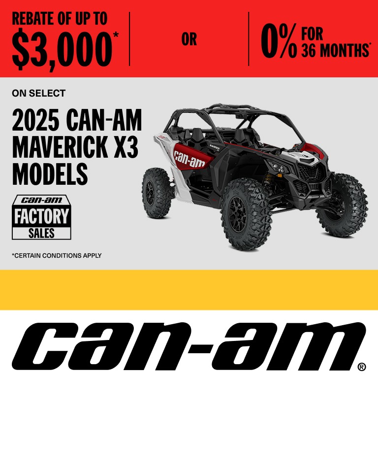 US_ORV_MY25_MAV X3_$3k or 0% 36mo_10.31.25