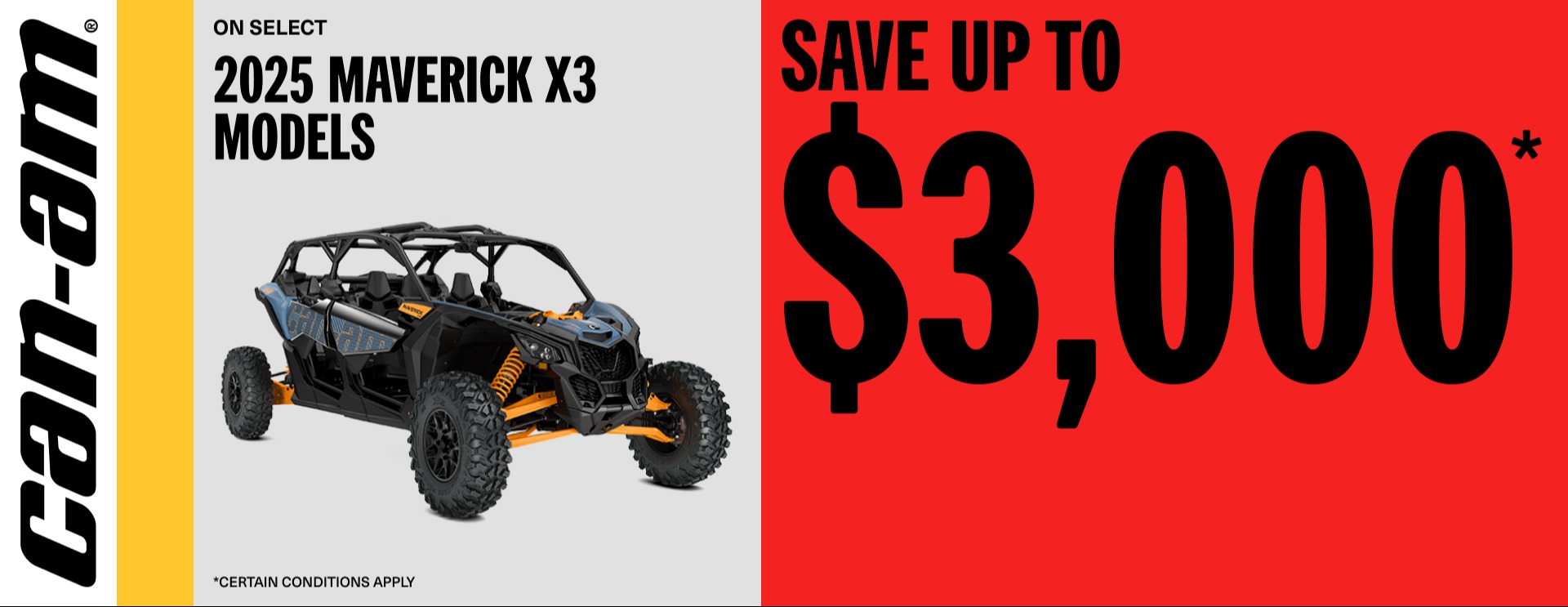 US_ORV_MY25_MAV X3_$3k_off_06.30.26
