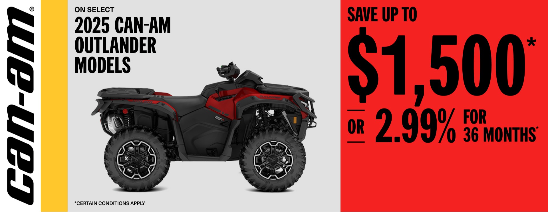 CA EN_ORV_MY25_OUTL_$1500 or 2.99% 36mo_11.30.25