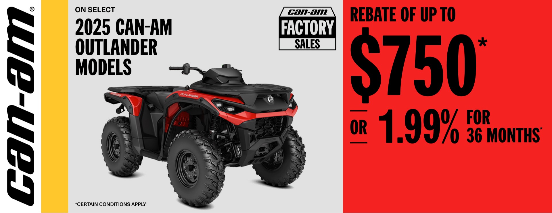 CA EN_ORV_MY25_OUTL_$750 or 1.99% 36mo_10.31.25