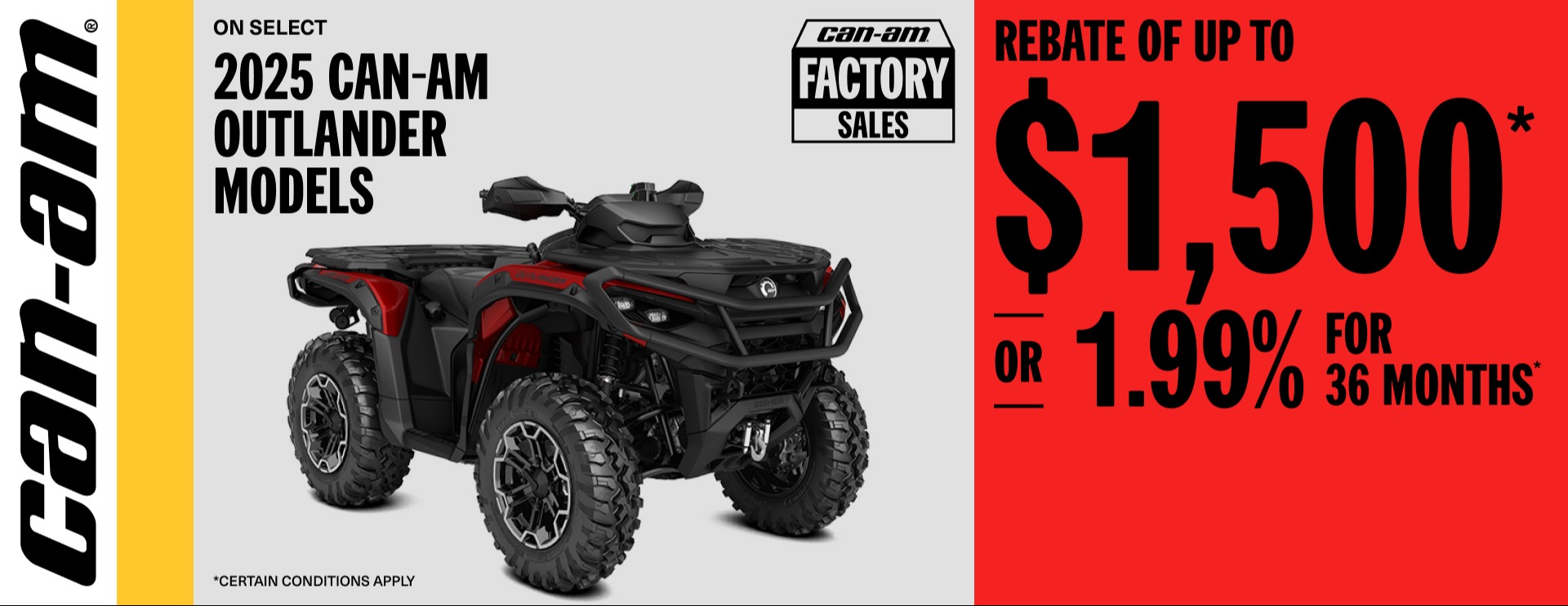 CA EN_ORV_MY25_OUTL_$1500 or 1.99% 36mo_10.31.25